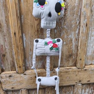 Textil csontváz, Otthon & Életmód, Dekoráció, Halloween, Halloweeni dekoráció, Varrás, MESKA