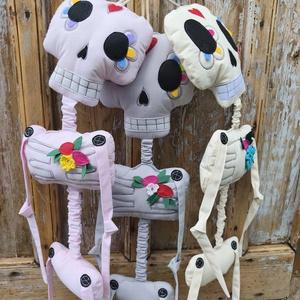 Textil csontváz - otthon & életmód - dekoráció - halloween - halloweeni dekoráció - Meska.hu