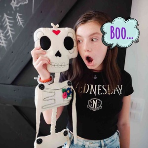 Textil csontváz - otthon & életmód - dekoráció - halloween - halloweeni dekoráció - Meska.hu