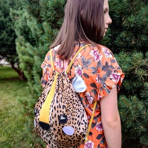 Leopárd hátizsák - táska & tok - hátizsák - hátizsák - Meska.hu