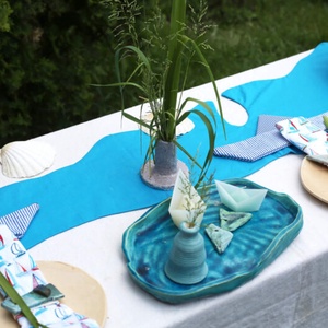 Balaton Blue terítő  - otthon & életmód - konyhafelszerelés, tálalás - tálalás - terítő - Meska.hu