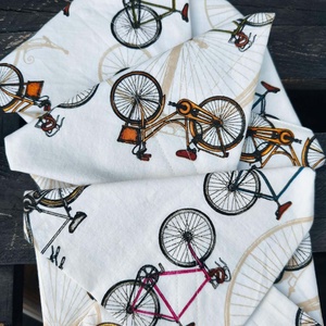 Újraszalvéta bringás - táska & tok - uzsonna- & ebéd tartó - szendvics csomagoló - Meska.hu