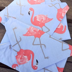 Újraszalvéta flamingó  - táska & tok - uzsonna- & ebéd tartó - szendvics csomagoló - Meska.hu