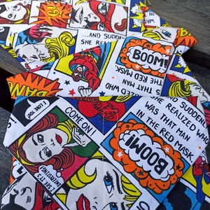 Újraszalvéta képregény  - táska & tok - uzsonna- & ebéd tartó - szendvics csomagoló - Meska.hu