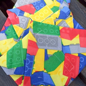 Újraszalvéta Lego - táska & tok - uzsonna- & ebéd tartó - szendvics csomagoló - Meska.hu