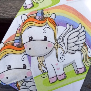 Újraszalvéta unikornis szivárvány , Táska & Tok, Uzsonna- & Ebéd tartó, Szendvics csomagoló, , MESKA