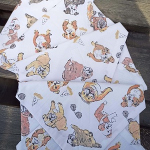 Újraszalvéta bulldog - táska & tok - uzsonna- & ebéd tartó - szendvics csomagoló - Meska.hu