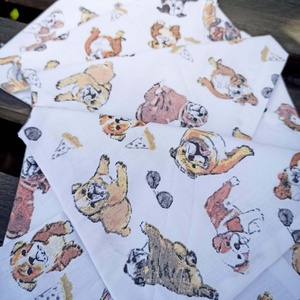 Újraszalvéta bulldog, Táska & Tok, Uzsonna- & Ebéd tartó, Szendvics csomagoló, , MESKA