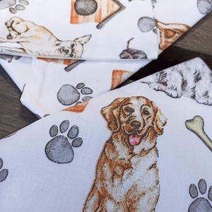 Újraszalvéta kutya, Táska & Tok, Uzsonna- & Ebéd tartó, Szendvics csomagoló, , MESKA