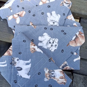 Újraszalvéta kölyökkutya - táska & tok - uzsonna- & ebéd tartó - szendvics csomagoló - Meska.hu