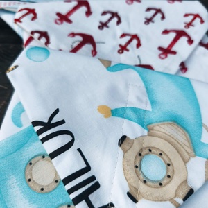 Újraszalvéta Tengerre fel! szett - táska & tok - uzsonna- & ebéd tartó - szendvics csomagoló - Meska.hu