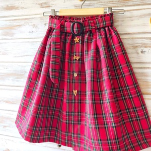 Skótkockás midi szoknya övvel, Ruha & Divat, Babaruha & Gyerekruha, Szoknya, , MESKA