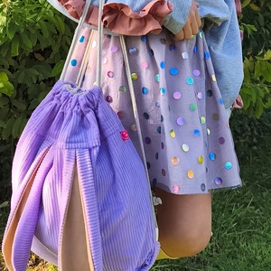 Lila pöttyös foil tüll szoknya, Ruha & Divat, Babaruha & Gyerekruha, Szoknya, , MESKA