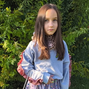 Fodros ujjú melegítő pulóver , Ruha & Divat, Babaruha & Gyerekruha, Pulóver, , MESKA