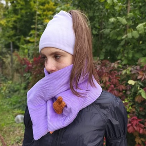 Lila kordbársony sál, Ruha & Divat, Sál, Sapka, Kendő, Sál, , MESKA