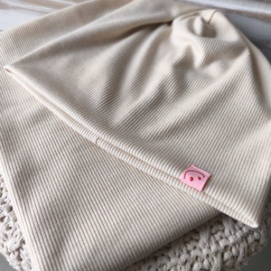 Bézs csillogós sapka sál szett  - ruha & divat - sál, sapka, kendő - sapka & sál szett - Meska.hu