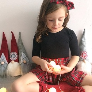 Skótkockás scrunchie és hajráf szett  - ruha & divat - hajdísz & hajcsat - hajráf & hajpánt - Meska.hu