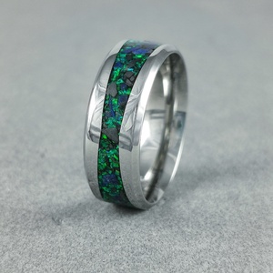Nemesacél Gyűrű Lapis Lazuli, Hematit Ásvánnyal És Zöld Opállal. Vízálló, Karcálló, Anti-Allergén, Egyedi Megrendelésre! - ékszer - gyűrű - kerek gyűrű - Meska.hu