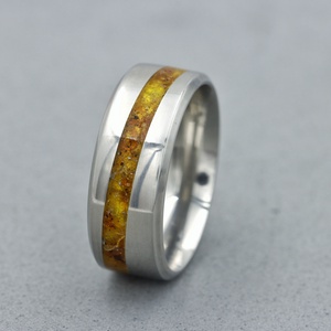 Nemesacél Gyűrű Borostyán Ásvánnyal. Vízálló, Karcálló, Anti-Allergén, Egyedi Megrendelésre! - ékszer - gyűrű - kerek gyűrű - Meska.hu Nemesacél Gyűrű Borostyán Ásvánnyal. Vízálló, Karcálló, Anti-Allergén, Egyedi Megrendelésre! - ékszer - gyűrű - kerek gyűrű - Meska.hu