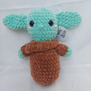 Horgolt Yoda figura  - játék & sport - plüssállat & játékfigura - más figura - Meska.hu