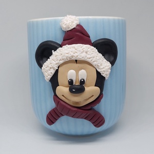 Téli mickey egeres bögre, Otthon & Életmód, Konyhafelszerelés, tálalás, Tálalás, Bögre & Csésze, Gyurma, MESKA