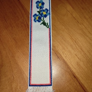 Kék virágos könyvjelző, Könyv & Zene, Könyvtok, , MESKA