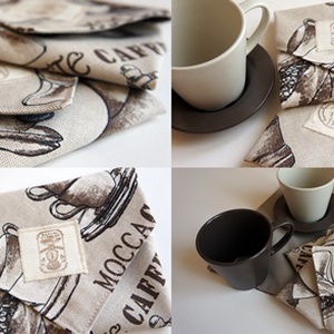 Uzsonnás szalvéta/tartó KÁVÉ -  - Meska.hu