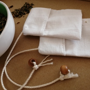 Pamut teafilter /ökomegoldás 2 db-os - otthon & életmód - konyhafelszerelés, tálalás - Meska.hu