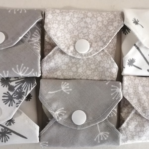 Pamut tisztasági betét szett Szürke pitypang, Szépségápolás, Intim higiénia, Tisztasági betét, Varrás, MESKA