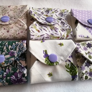 Pamut tisztasági betét szett Levendula - szépségápolás - intim higiénia - tisztasági betét - Meska.hu