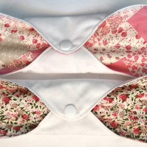 Pamut intim betét 2 db-os Virágok 22 cm-es - szépségápolás - intim higiénia - intimbetét - Meska.hu