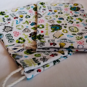 Kicsi zsák/ tartó ECO 2 db-os - szépségápolás - szappan & fürdés - szappanzsák - Meska.hu