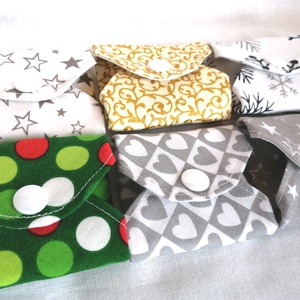 Pamut tisztasági betét szett Ünnepi idill - szépségápolás - intim higiénia - tisztasági betét - Meska.hu