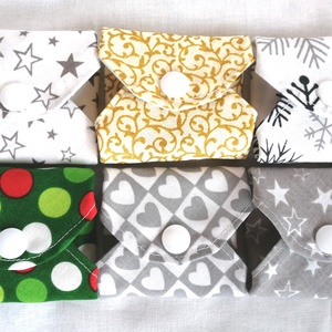 Pamut tisztasági betét szett Ünnepi idill - Meska.hu