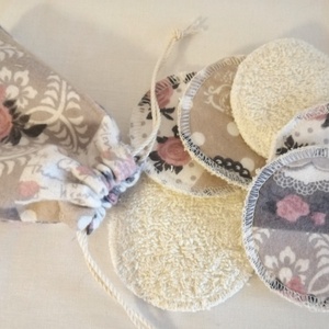 Mosható arctisztító, sminklemosó korong/ párna pamutból/Virágos Öröm , Szépségápolás, Arcápolás, Arctisztító korong, Varrás, MESKA