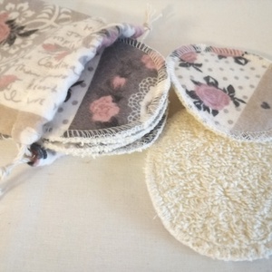 Mosható arctisztító, sminklemosó korong/ párna pamutból/Virágos Öröm  - szépségápolás - arcápolás - arctisztító korong - Meska.hu