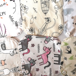 Pamut tisztasági betét szett Egyszer volt hol nem volt - szépségápolás - intim higiénia - tisztasági betét - Meska.hu