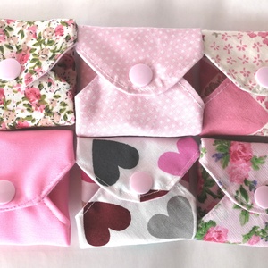 Pamut tisztasági betét szett Rózsaszín nőiesség - szépségápolás - intim higiénia - tisztasági betét - Meska.hu