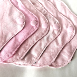 Pamut tisztasági betét szett Rózsaszín nőiesség - szépségápolás - intim higiénia - tisztasági betét - Meska.hu