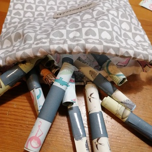 Lélekmannák apró üzenetek szívből - szerelmes, Otthon & Életmód, Papír, írószer, Ajándékozás kellékei, Ajándékkísérő, Decoupage, transzfer és szalvétatechnika, Varrás, MESKA