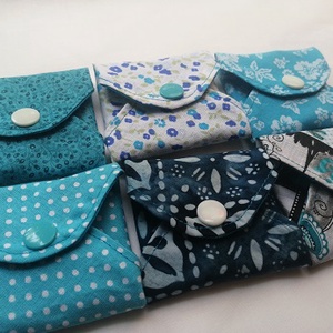 Pamut tisztasági betét szett Türkizkék Tenger - szépségápolás - intim higiénia - tisztasági betét - Meska.hu