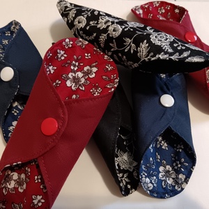 Pamut tisztasági betét szett Éjjeli virágok - szépségápolás - intim higiénia - tisztasági betét - Meska.hu