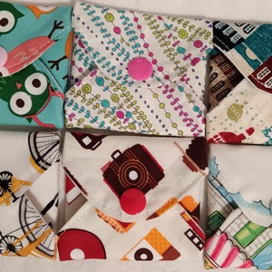 Pamut tisztasági betét szett Párizsi színkavalkád - Meska.hu