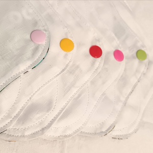 Pamut tisztasági betét szett Párizsi színkavalkád - szépségápolás - intim higiénia - tisztasági betét - Meska.hu