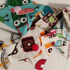 Pamut tisztasági betét szett Párizsi színkavalkád - szépségápolás - intim higiénia - tisztasági betét - Meska.hu