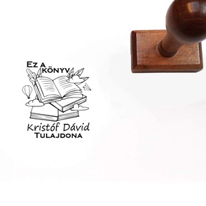 Könyves világok ex libris pecsét - Meska.hu