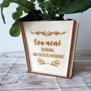 Virágcserép kaspó egyedi üzenettel - otthon & életmód - dekoráció - virágdísz és tartó - cserép & kaspó - Meska.hu