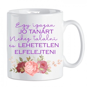 Jó tanár bögre saját névvel, Otthon & Életmód, Konyhafelszerelés, tálalás, Tálalás, Bögre & Csésze, Kerámia, MESKA