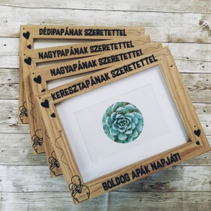 Apák napi képkeret egyedi felirattal - Meska.hu