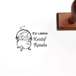 Varázsfőzet mintájú ex libris pecsét - otthon & életmód - papír, írószer - Meska.hu